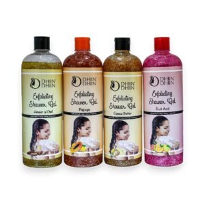 Exfoliating Shower Gel Variety Pack (Ameer al Oud, Papaya, Cocoa Butter, Fruit Acid)